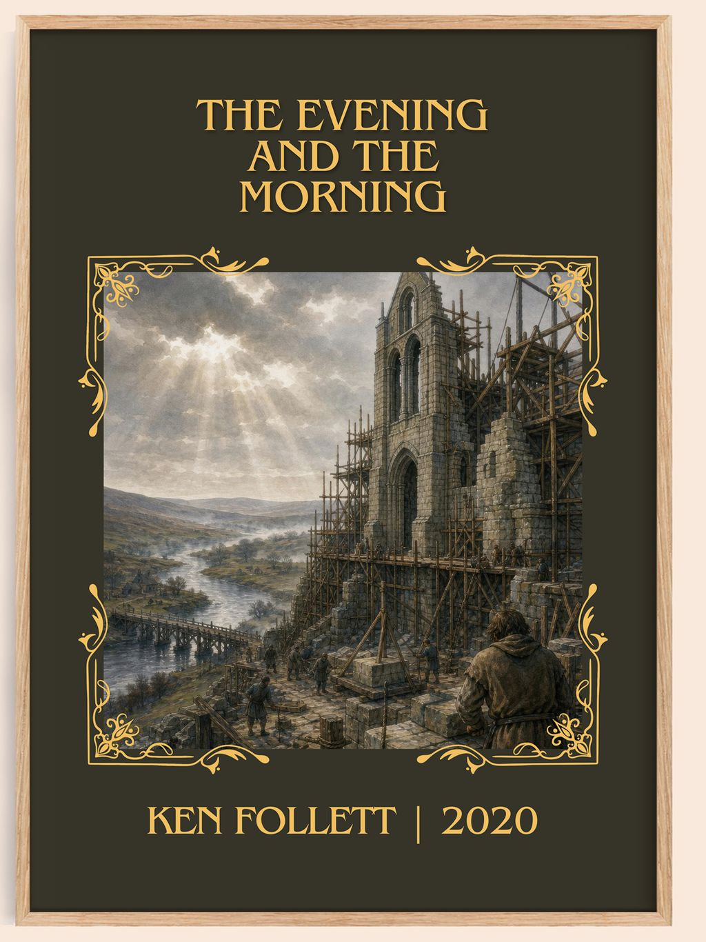 The Evening And The Morning Classic Book Art Print by Ken Follett – book poster