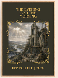 The Evening And The Morning Classic Book Art Print by Ken Follett – book poster