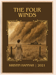 The Four Winds Classic Book Art Print by Kristin Hannah – book poster