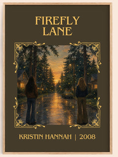 Firefly Lane Classic Book Art Print by Kristin Hannah – book poster