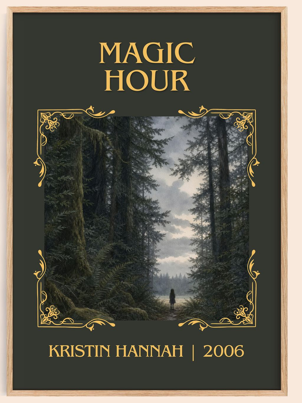 Magic Hour Classic Book Art Print by Kristin Hannah – book poster