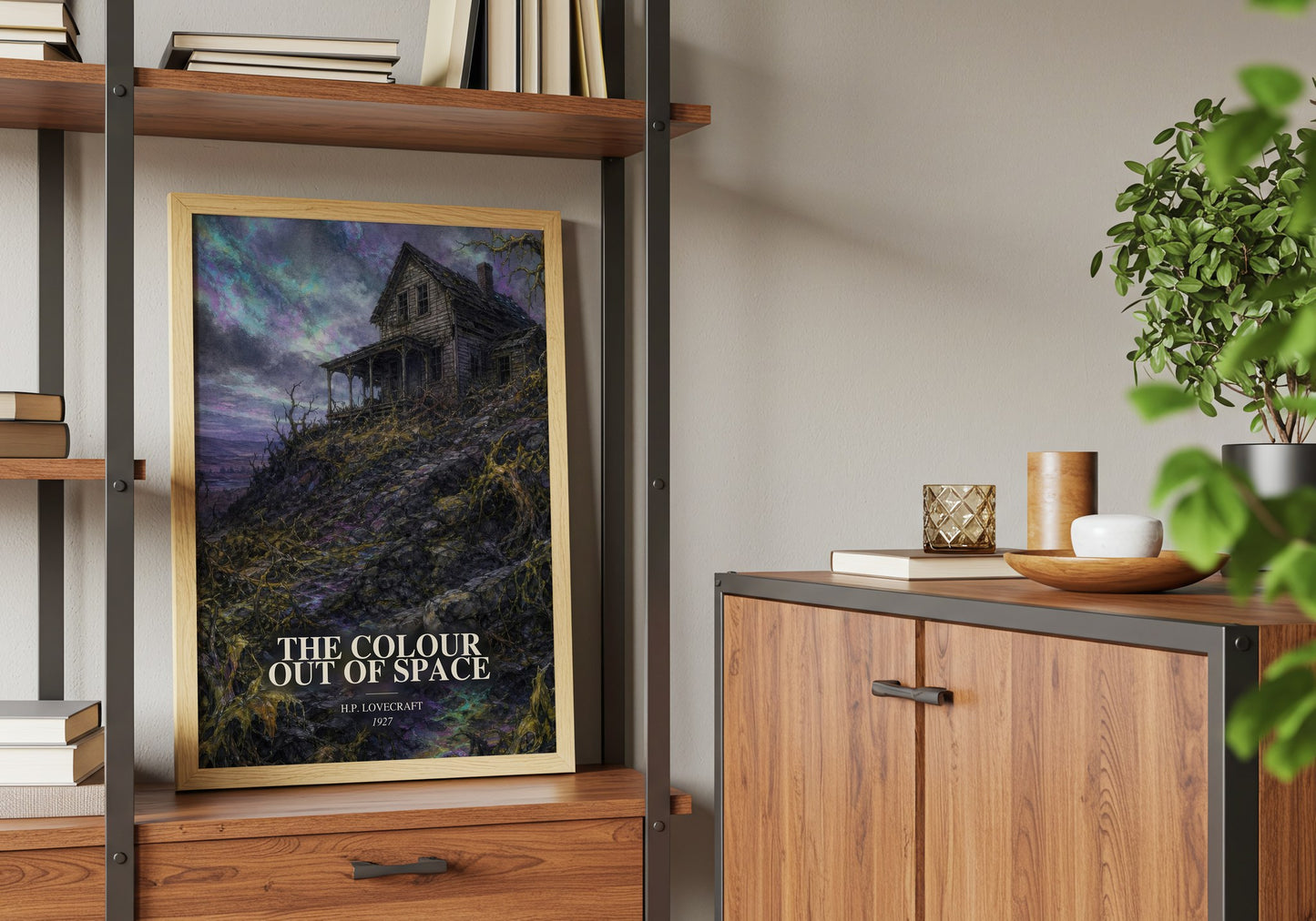 The Colour Out Of Space book watercolour illustration paper finish options – matte satin gloss
