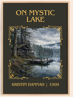 On Mystic Lake Classic Book Art Print by Kristin Hannah – book poster