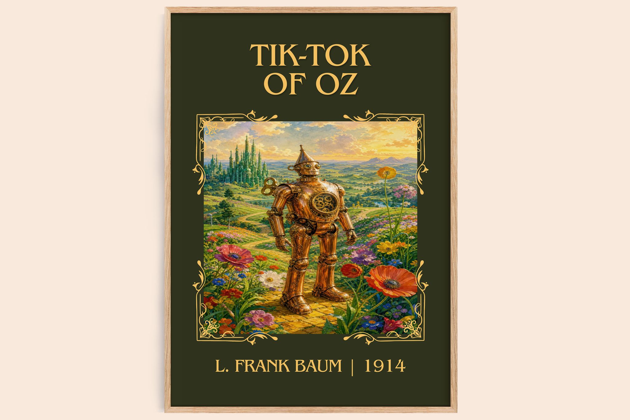 Tik-Tok Of Oz Classic Book Art Print by L. Frank Baum
