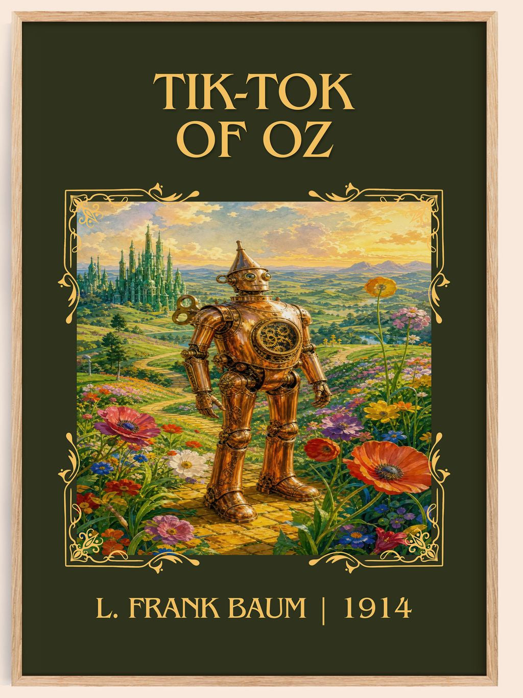 Tik-Tok Of Oz Classic Book Art Print by L. Frank Baum – book poster
