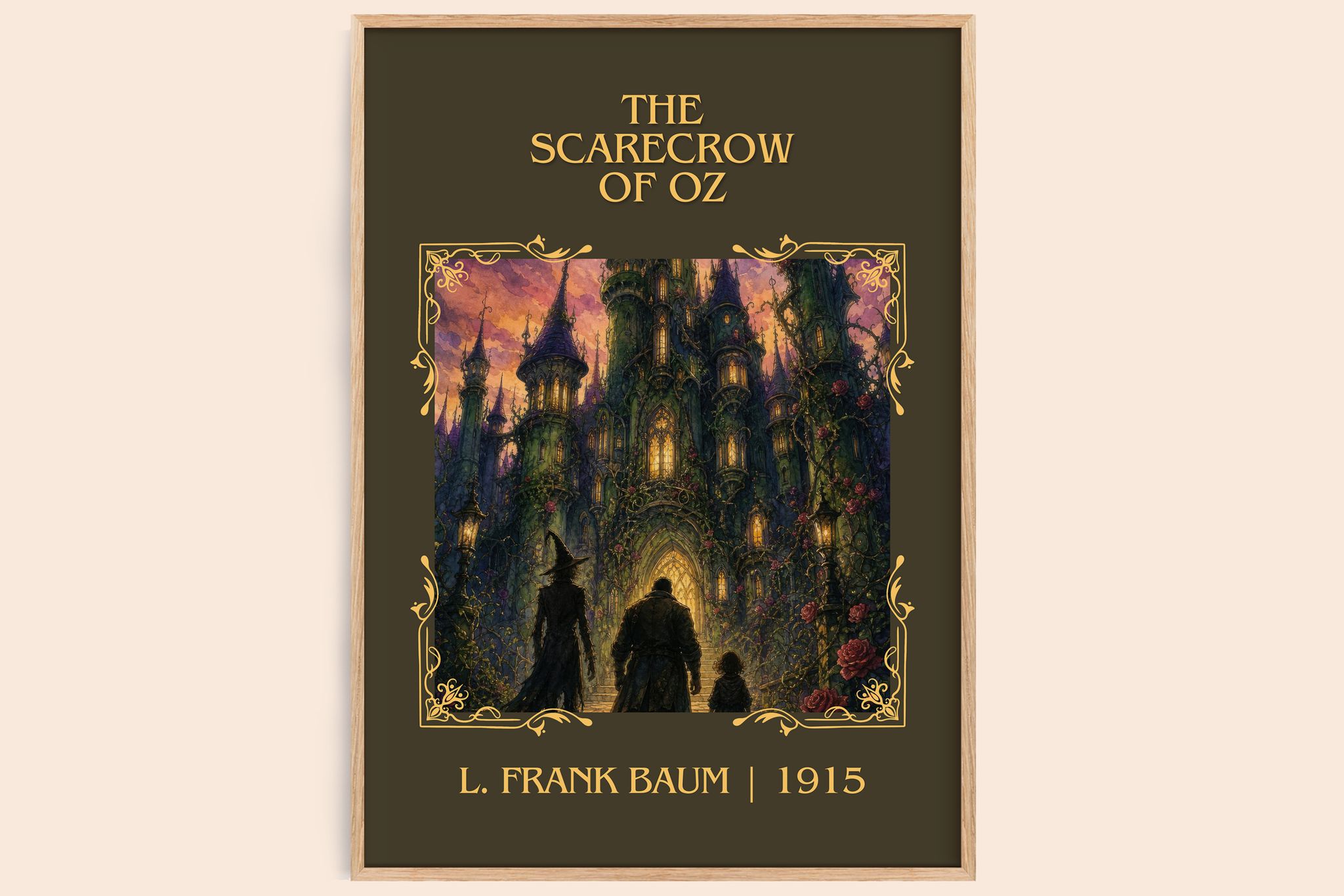 The Scarecrow Of Oz Classic Book Art Print by L. Frank Baum
