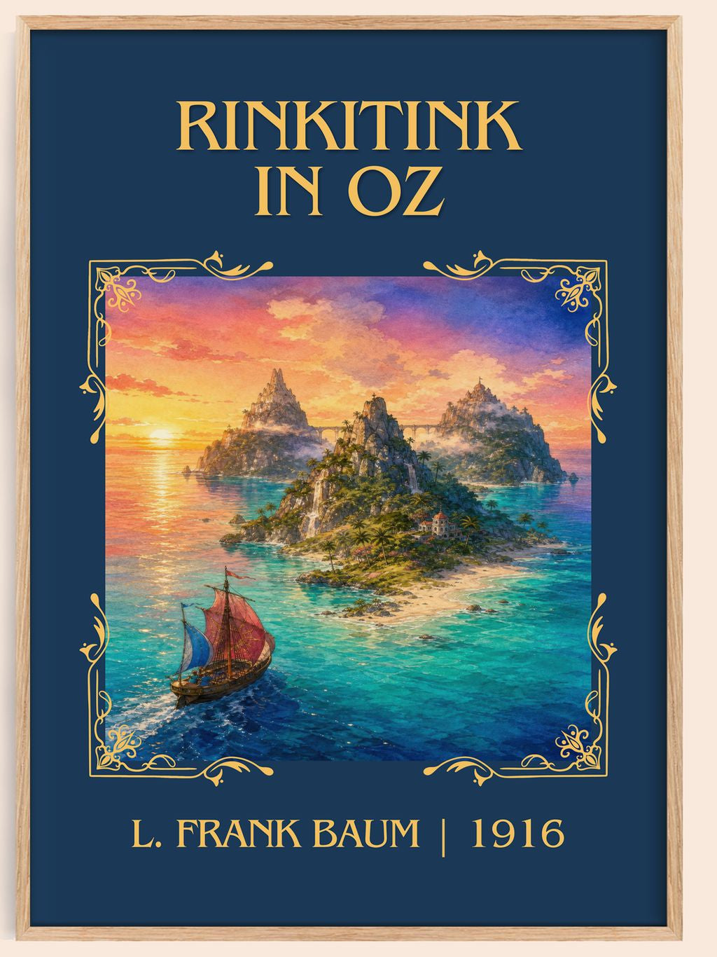 Rinkitink In Oz Classic Book Art Print by L. Frank Baum – book poster