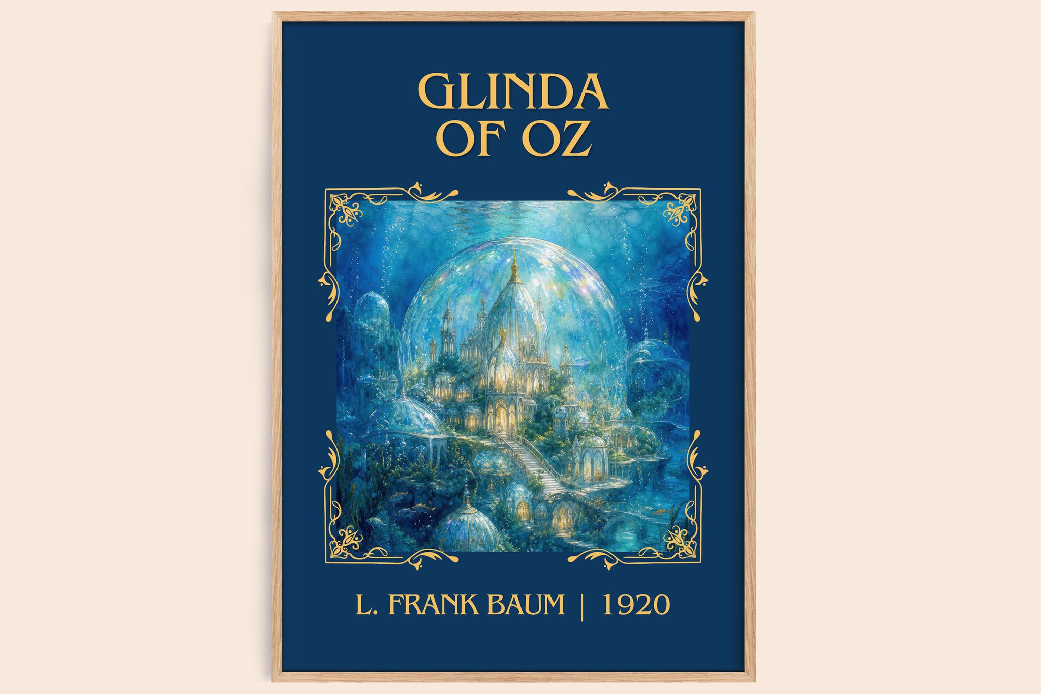 Glinda Of Oz Classic Book Art Print by L. Frank Baum