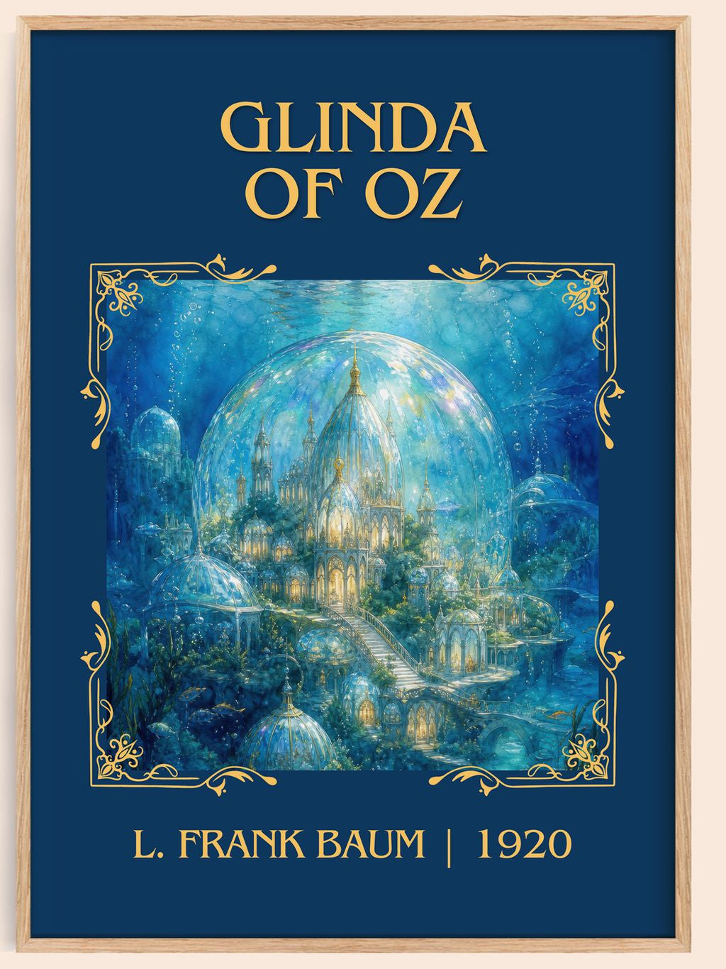 Glinda Of Oz Classic Book Art Print by L. Frank Baum – book poster