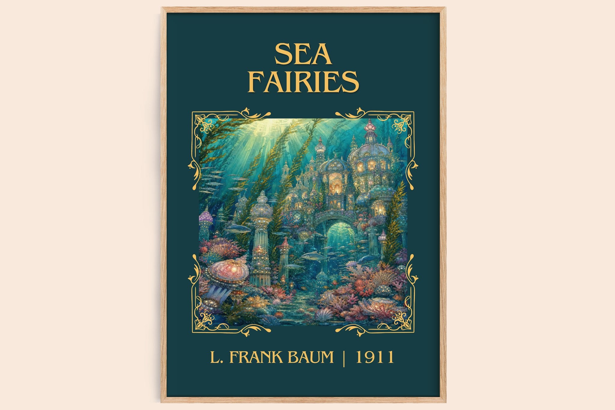 Sea Fairies Classic Book Art Print by L. Frank Baum