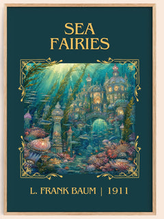 Sea Fairies Classic Book Art Print by L. Frank Baum – book poster
