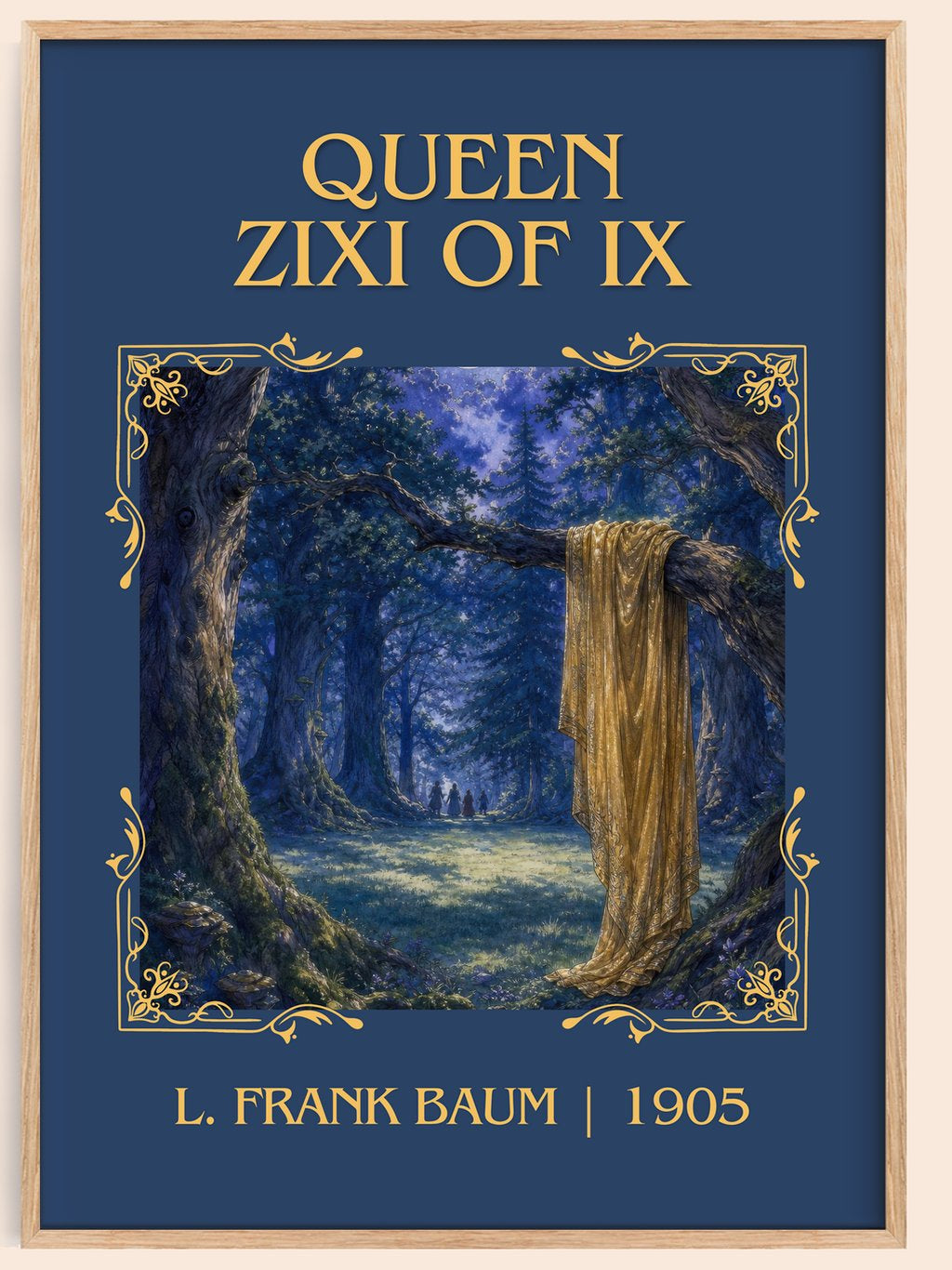 Queen Zixi Of Ix Classic Book Art Print by L. Frank Baum – book poster