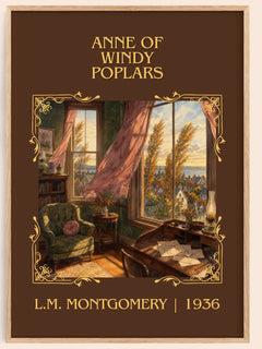 Anne Of Windy Poplars Classic Book Art Print by L.M. Montgomery – book poster