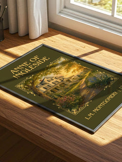 Anne Of Ingleside Classic Book Art Print by L.M. Montgomery – print on a sunlit desk