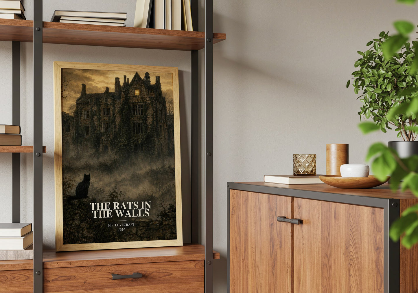 The Rats In The Walls book watercolour illustration paper finish options – matte satin gloss