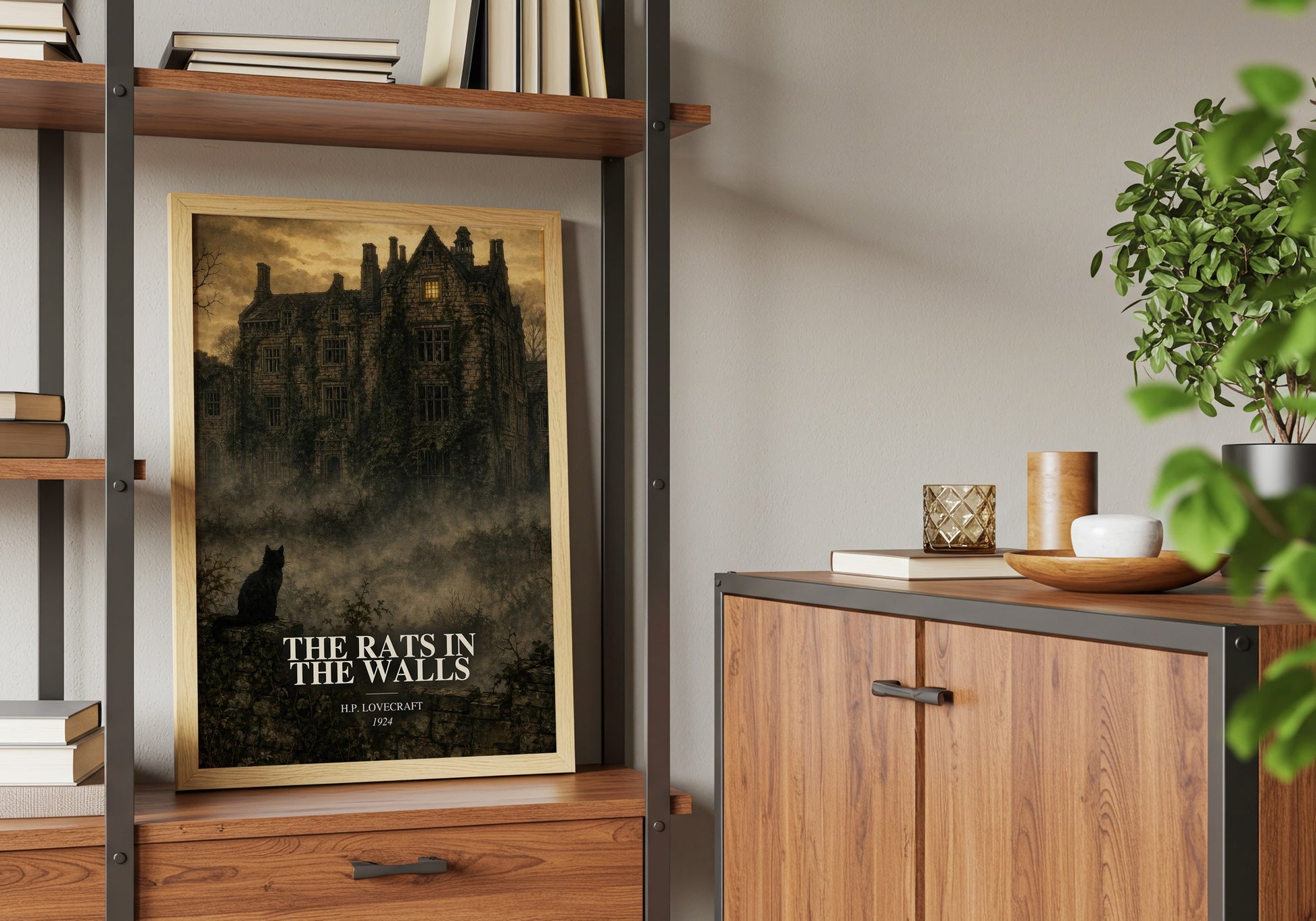 The Rats In The Walls book watercolour illustration paper finish options – matte satin gloss