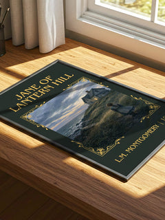 Jane Of Lantern Hill Classic Book Art Print by L.M. Montgomery – print on a sunlit desk