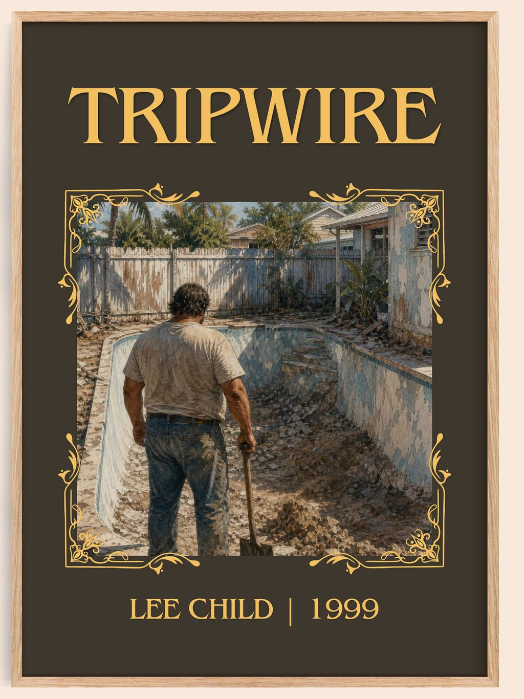 Tripwire Classic Book Art Print by Lee Child – book poster