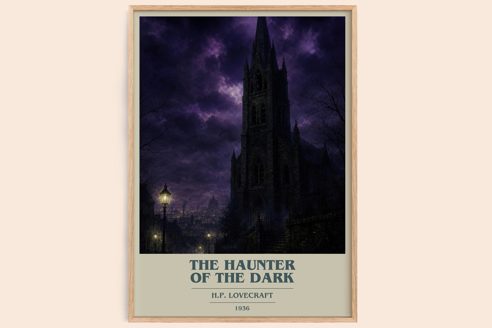 The Haunter Of The Dark Book Cover Poster by H.P. Lovecraft