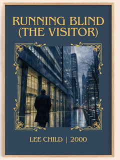 Running Blind (The Visitor) Classic Book Art Print by Lee Child – book poster