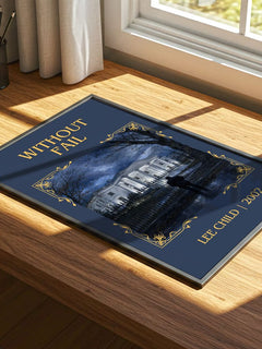 Without Fail Classic Book Art Print by Lee Child – print on a sunlit desk