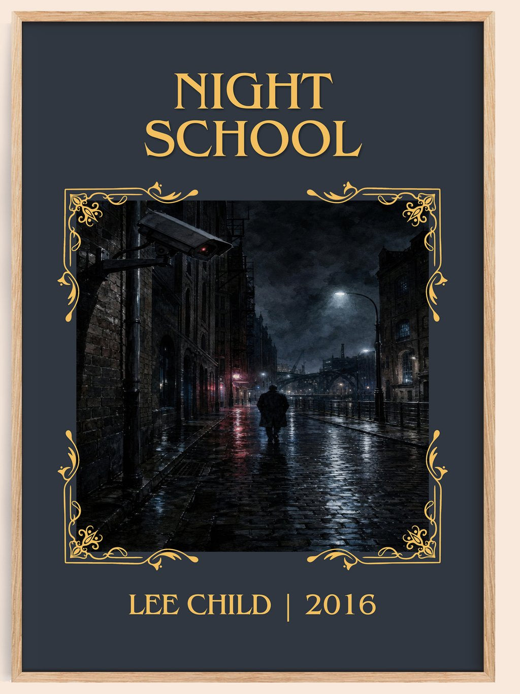 Night School Classic Book Art Print by Lee Child – book poster