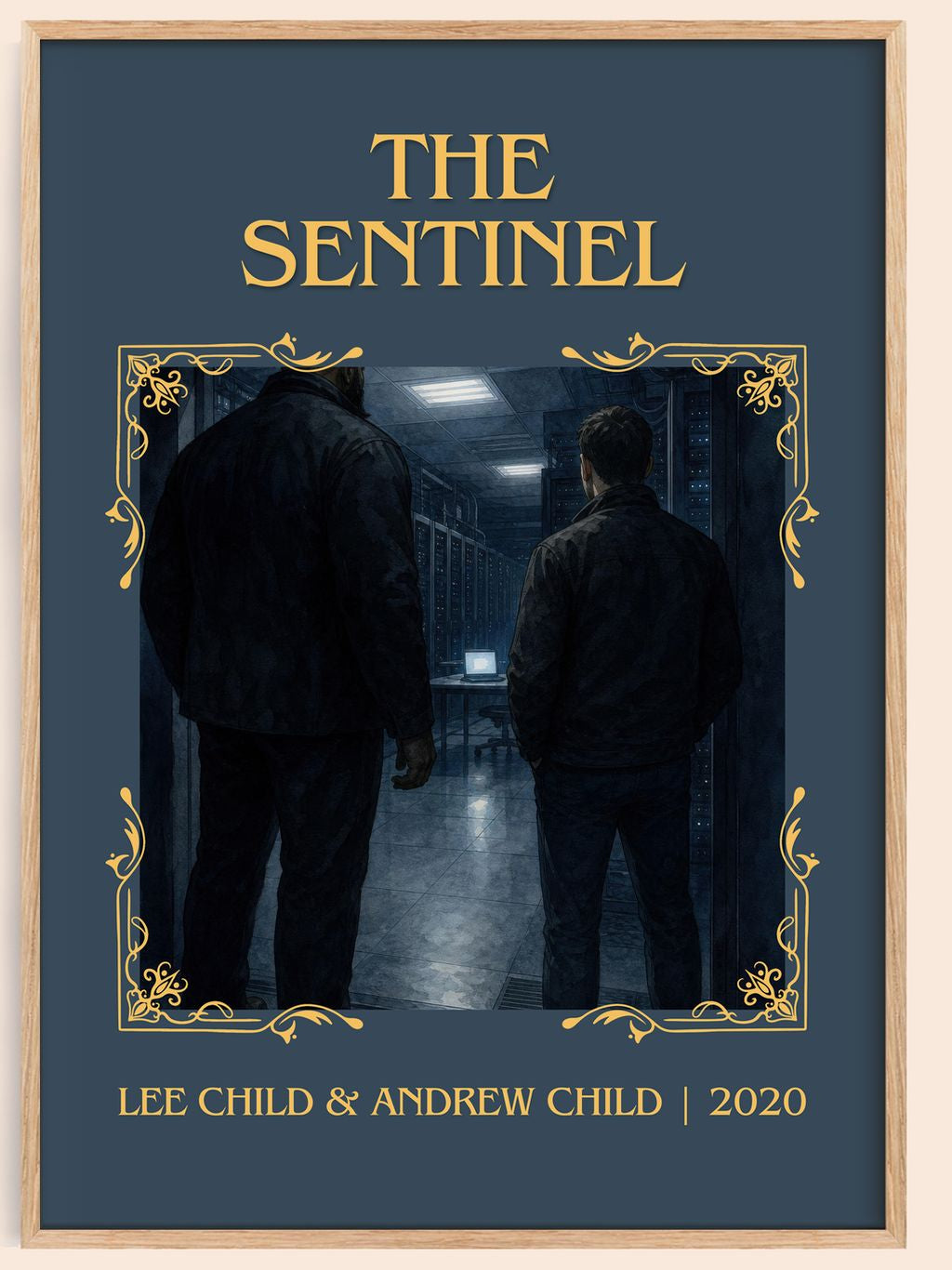 The Sentinel Classic Book Art Print by Lee Child & Andrew Child – book poster