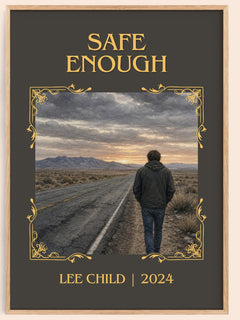 Safe Enough Classic Book Art Print by Lee Child – book poster