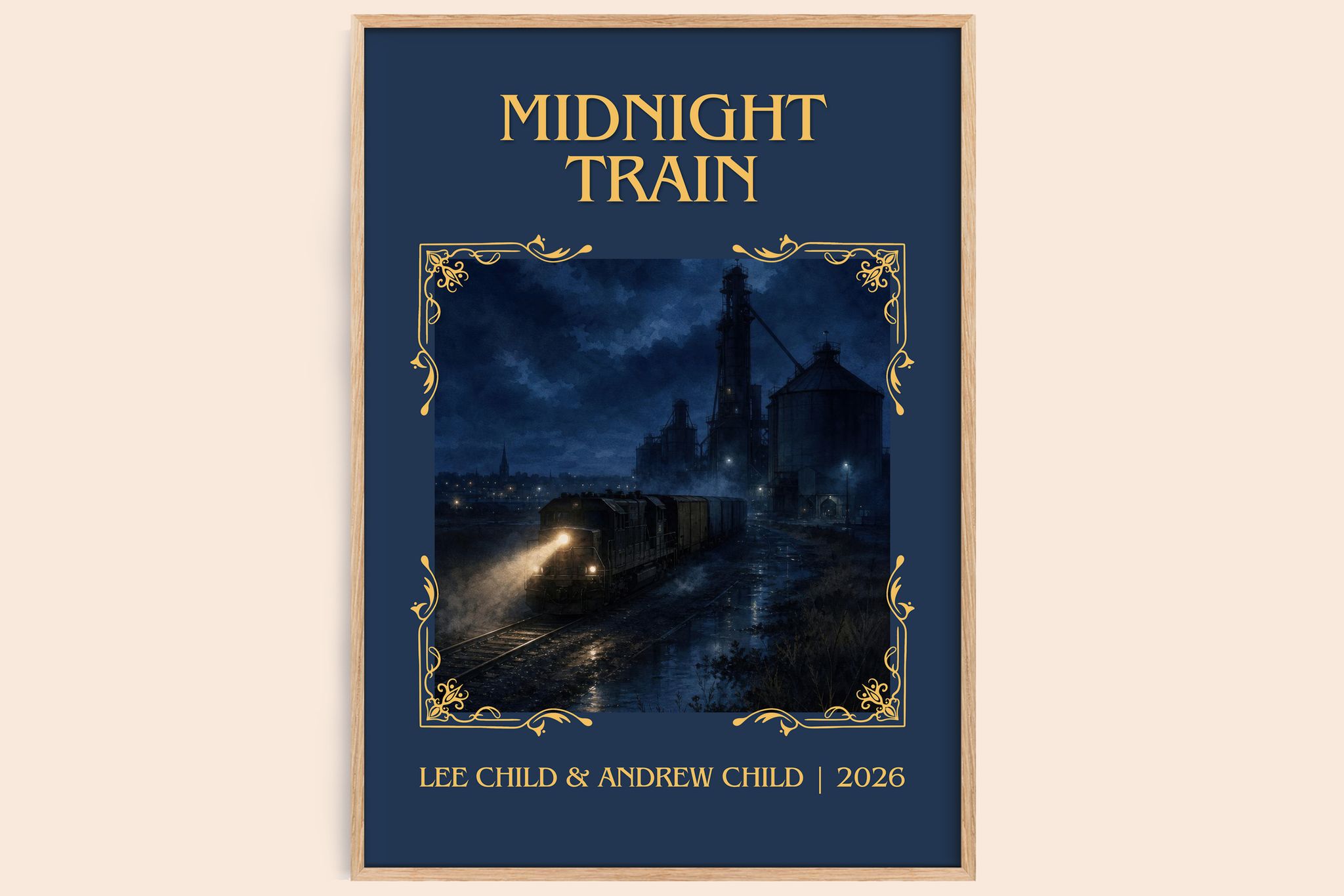 Midnight Train Classic Book Art Print by Lee Child & Andrew Child