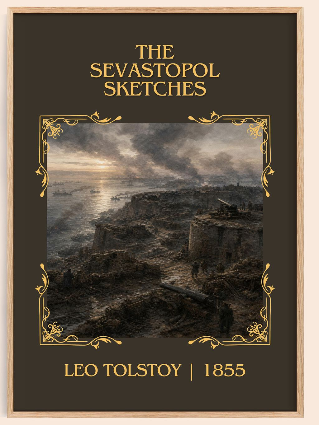 The Sevastopol Sketches Classic Book Art Print by Leo Tolstoy – book poster