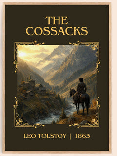 The Cossacks Classic Book Art Print by Leo Tolstoy – book poster