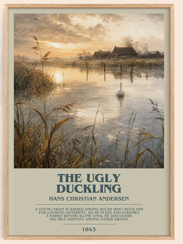 The Ugly Duckling Bookish Wall Art by Hans Christian Andersen