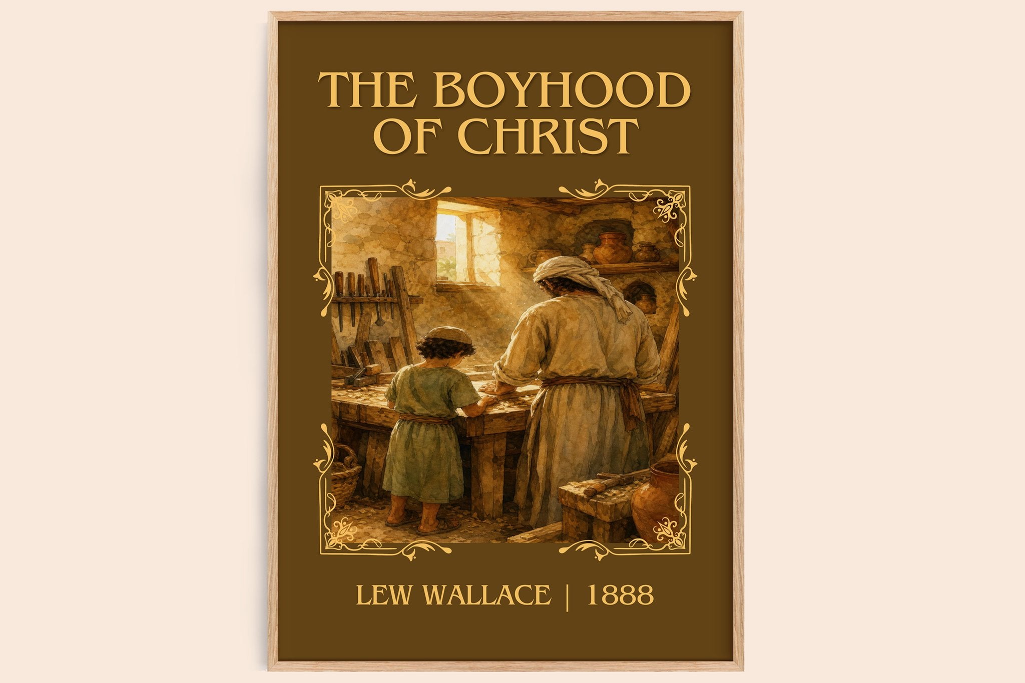 The Boyhood Of Christ Classic Book Art Print by Lew Wallace
