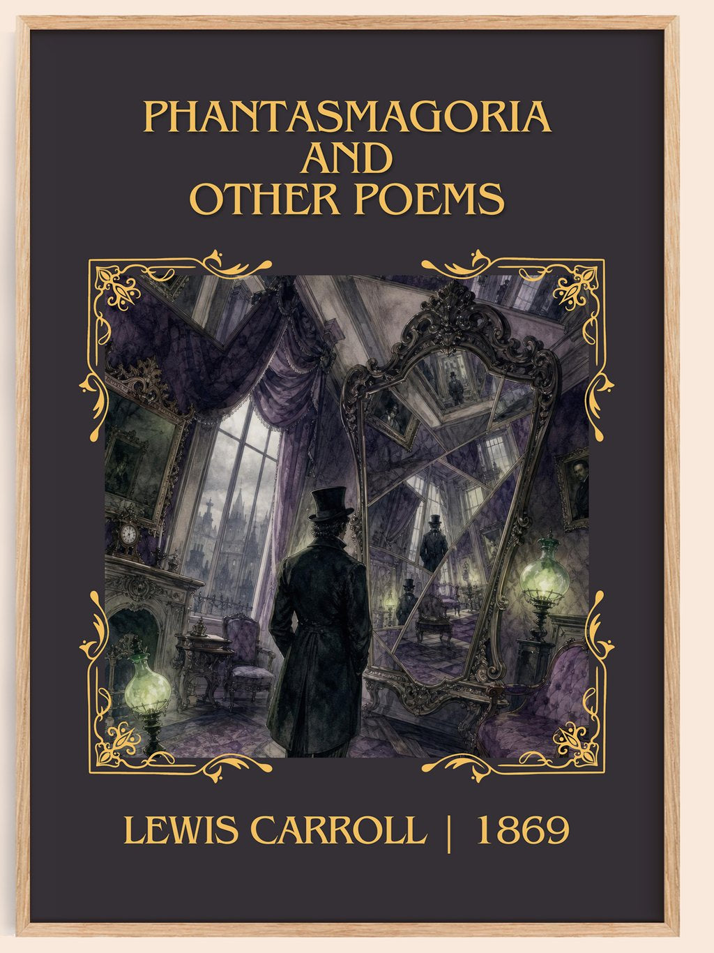 Phantasmagoria And Other Poems Classic Book Art Print by Lewis Carroll – book poster