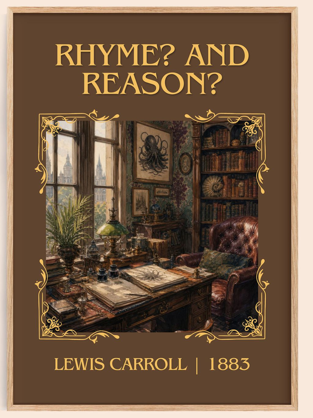 Rhyme? And Reason? Classic Book Art Print by Lewis Carroll – book poster