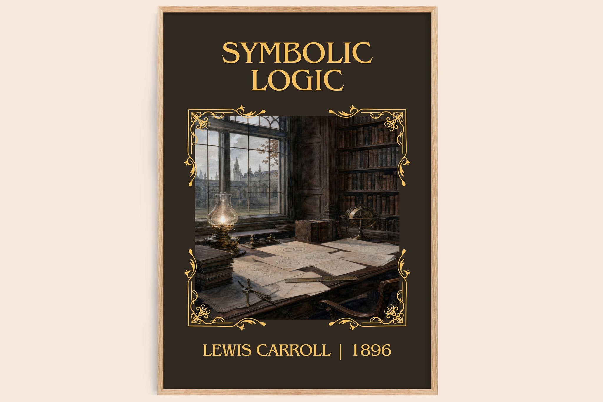 Symbolic Logic Classic Book Art Print by Lewis Carroll