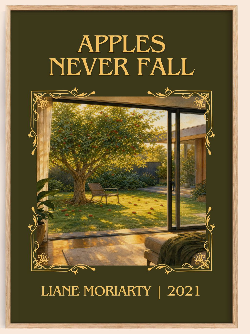 Apples Never Fall Classic Book Art Print by Liane Moriarty – book poster