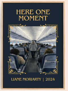 Here One Moment Classic Book Art Print by Liane Moriarty – book poster