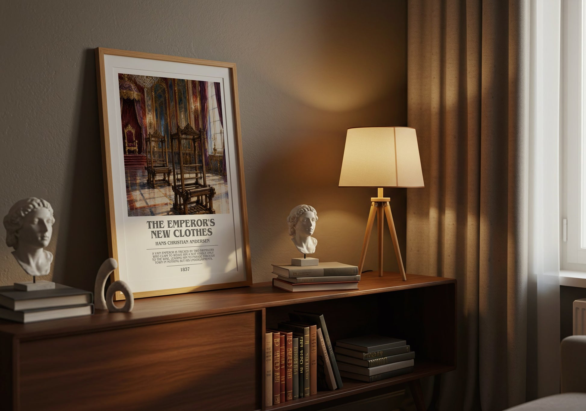 The Emperor'S New Clothes bookish book poster framed on wall – childrens wall art