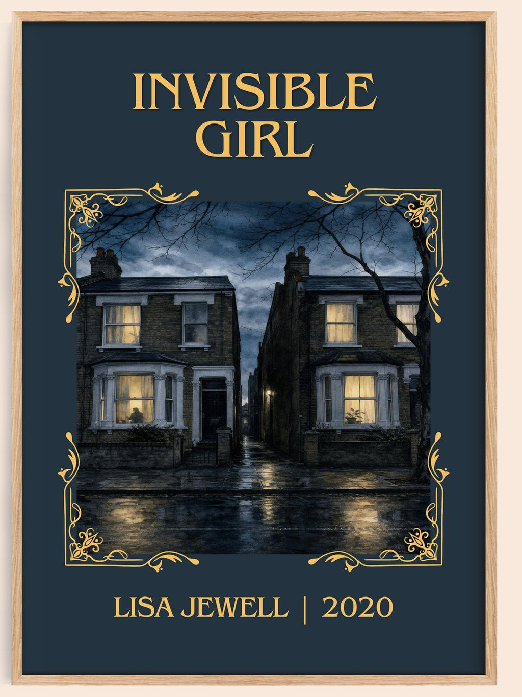 Invisible Girl Classic Book Art Print by Lisa Jewell – book poster