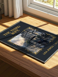 The Third Wife Classic Book Art Print by Lisa Jewell – print on a sunlit desk