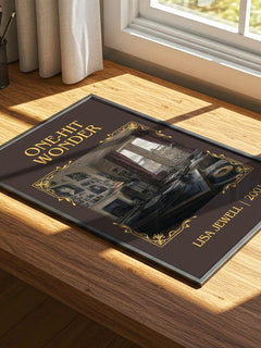 One-Hit Wonder Classic Book Art Print by Lisa Jewell – print on a sunlit desk