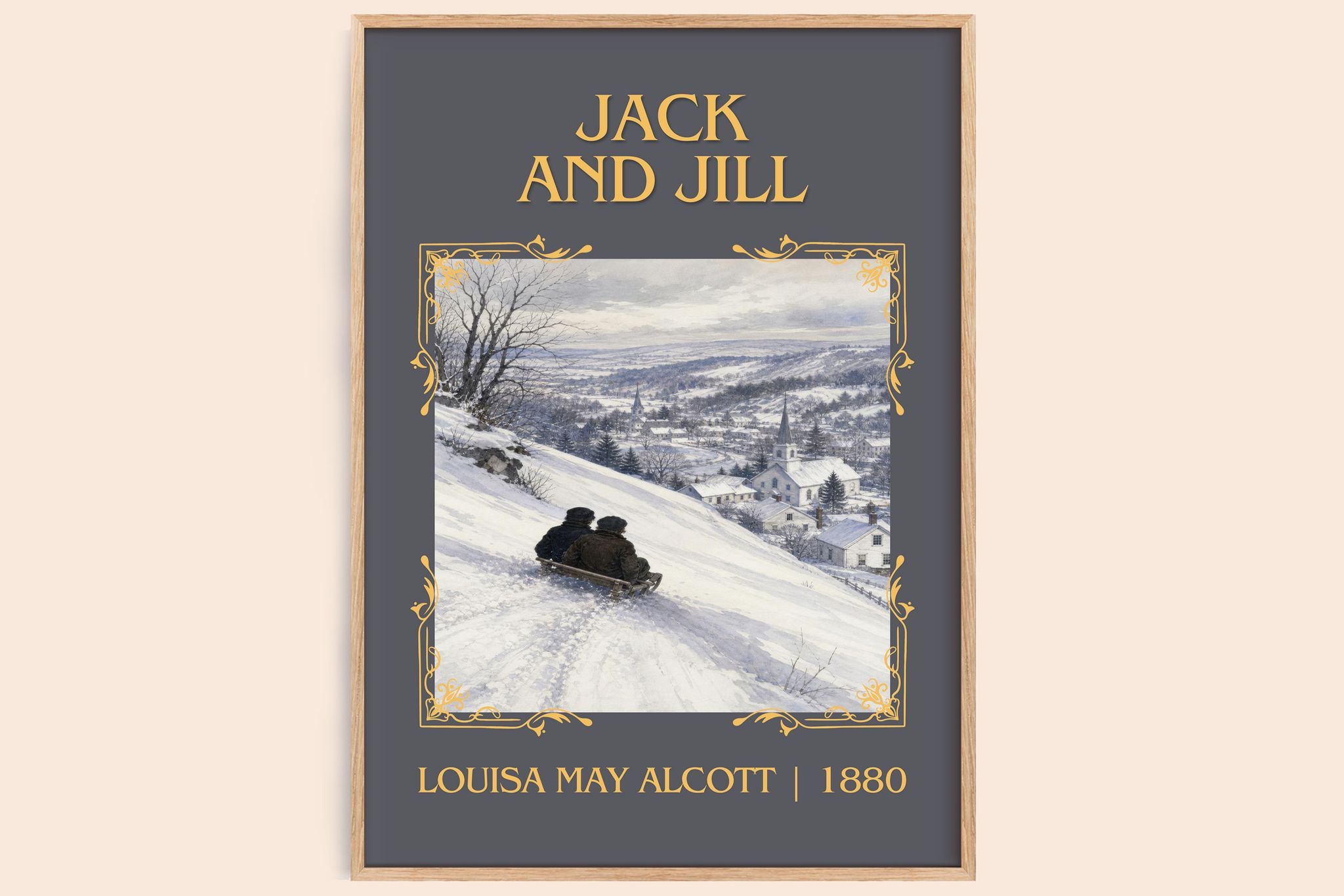 Jack And Jill Classic Book Art Print by Louisa May Alcott