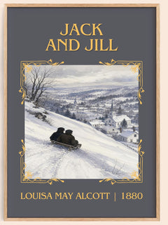 Jack And Jill Classic Book Art Print by Louisa May Alcott – book poster