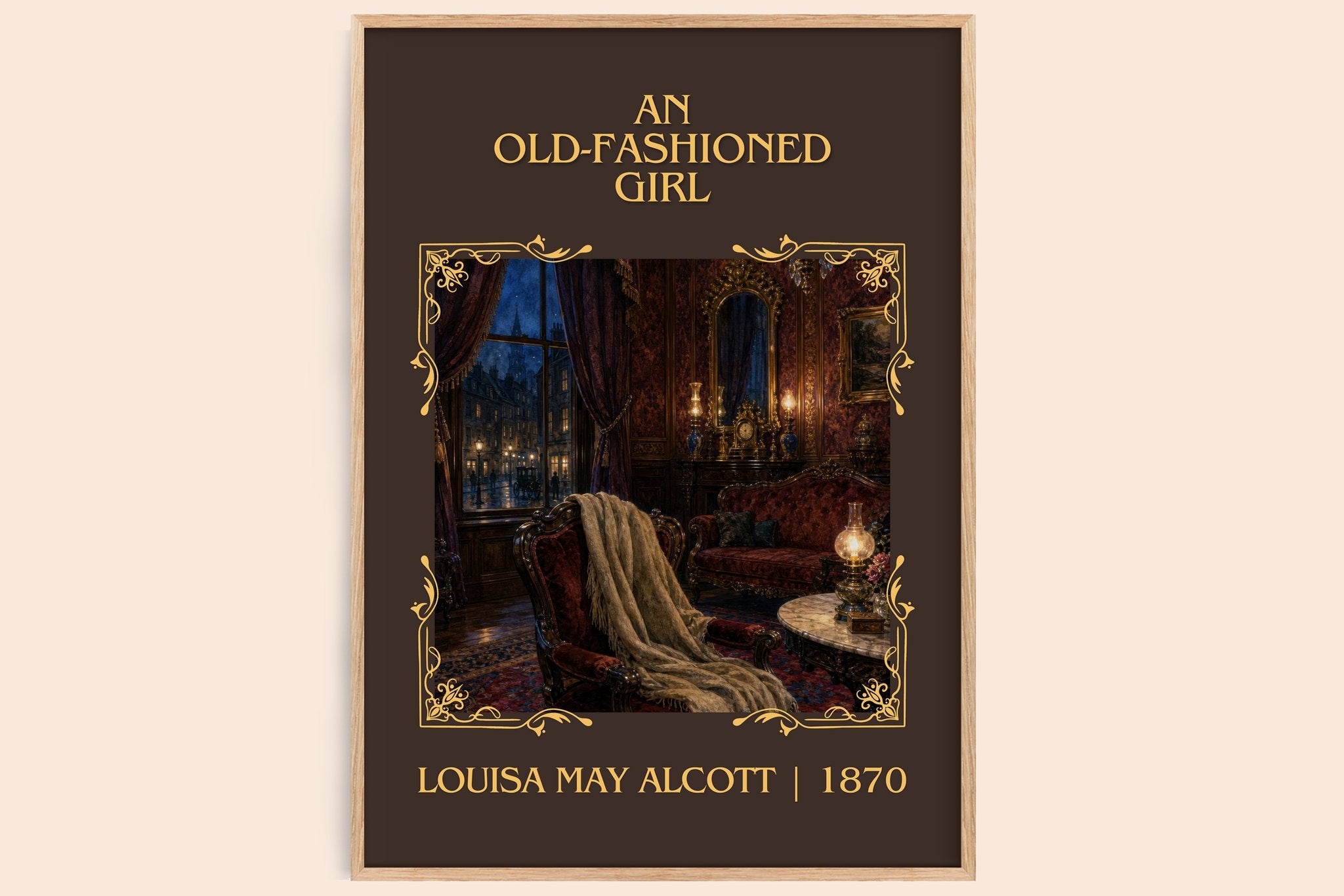 An Old-Fashioned Girl Classic Book Art Print by Louisa May Alcott