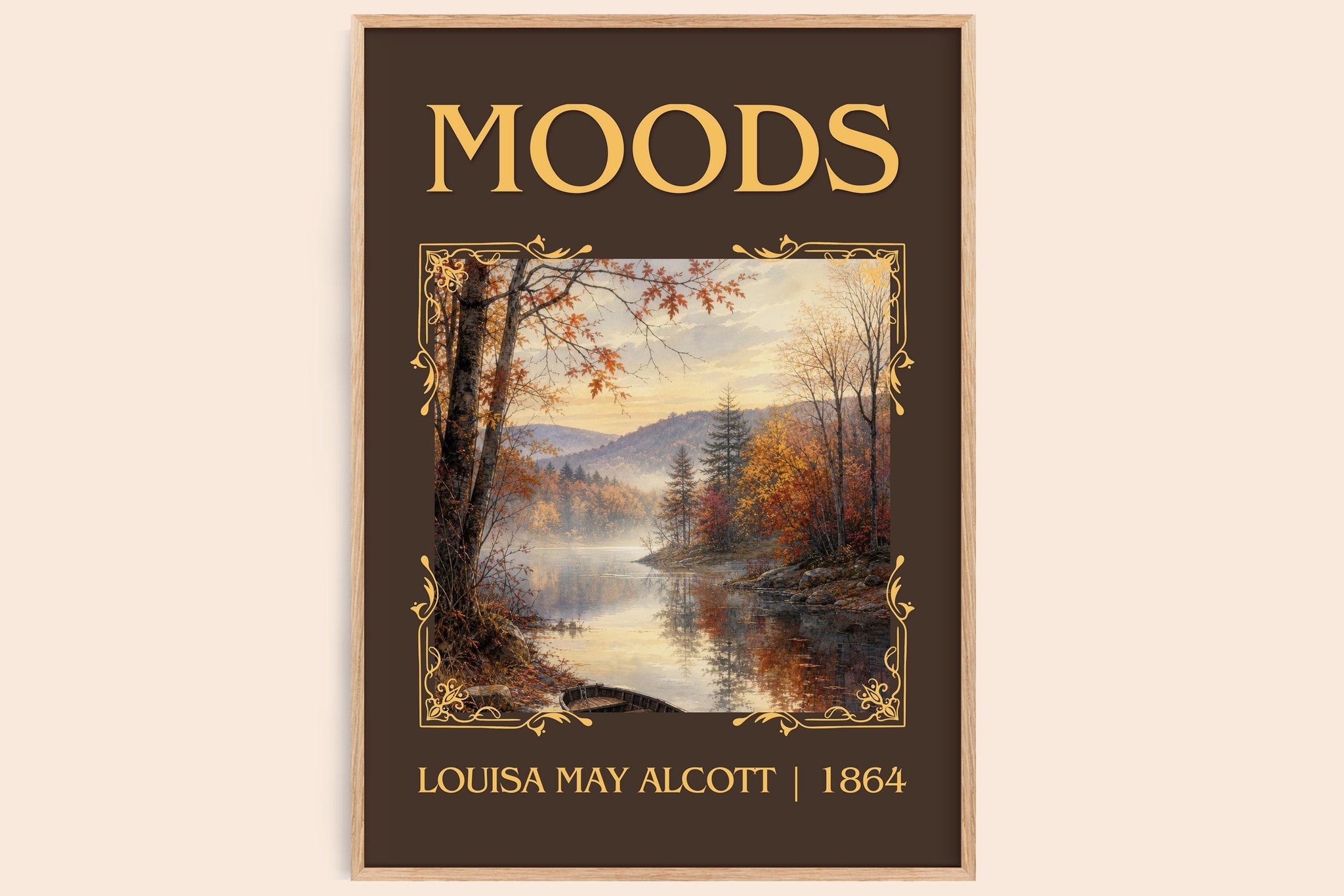 Moods Classic Book Art Print by Louisa May Alcott