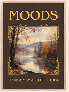 Moods Classic Book Art Print by Louisa May Alcott – book poster