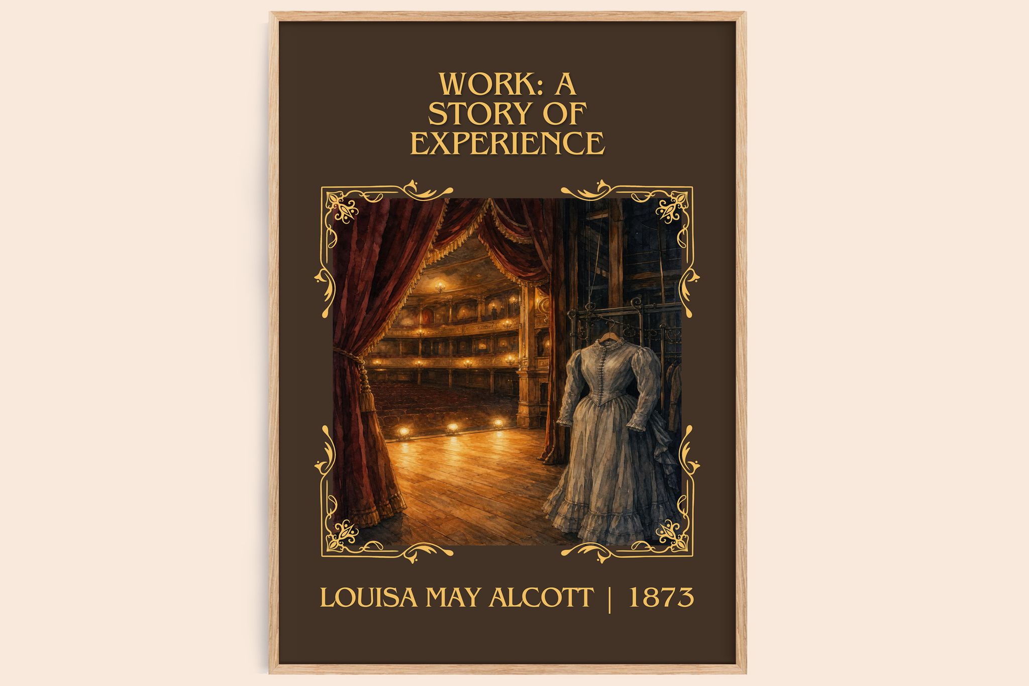 Work: A Story Of Experience Classic Book Art Print by L. Alcott