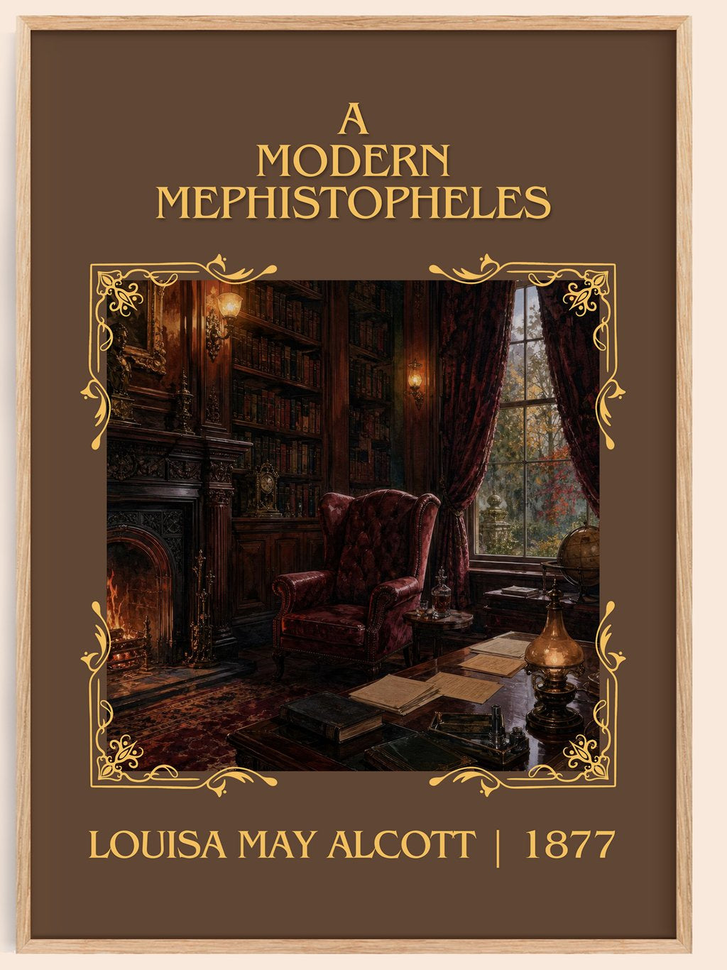 A Modern Mephistopheles Classic Book Art Print by Louisa May Alcott – book poster