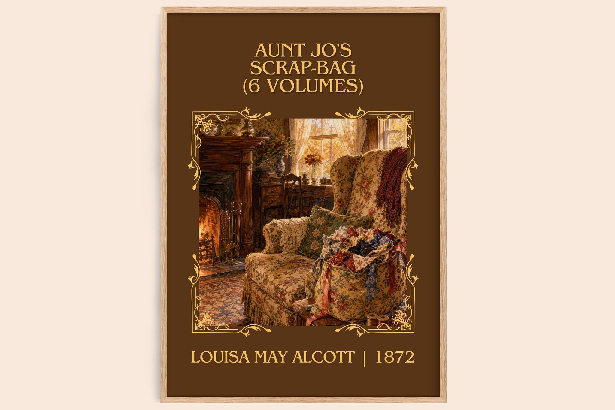 Aunt Jo's Scrap-Bag (6 Volumes) Classic Book Art Print by L. Alcott
